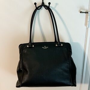 Kate Spade Classic Black Leather Tote
